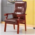 Black Leather  Office Guest Seat - Image 4