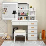 makeup vanity, vanity table, makeup table, cosmetic vanity, beauty vanity, dressing vanity, vanity desk, makeup vanity table, vanity with mirror, vanity with lights, lighted vanity, Hollywood vanity, vanity mirror with lights, makeup vanity with drawers, vanity with storage, vanity with stool, vanity with chair, makeup vanity set, bedroom vanity, modern makeup vanity, contemporary makeup vanity, luxury makeup vanity, elegant makeup vanity, wooden makeup vanity, glass top vanity, mirrored vanity, acrylic vanity, compact vanity table, small makeup vanity, large makeup vanity, space saving vanity, corner vanity table, portable makeup vanity, travel makeup vanity, foldable vanity table, wall mounted vanity, floating vanity table, minimalist makeup vanity, Scandinavian vanity, vintage vanity table, antique makeup vanity, classic vanity table, rustic vanity, farmhouse vanity, chic makeup vanity, glam vanity, stylish vanity, fashionable vanity table, white makeup vanity, black makeup vanity, pink makeup vanity, gold makeup vanity, silver vanity table, marble top vanity, metal vanity table, upholstered vanity, cushioned vanity stool, vanity bench, makeup station, beauty station, professional makeup vanity, salon vanity table, studio vanity, makeup organizer vanity, vanity with shelves, vanity with hidden storage, vanity with jewelry drawer, vanity with compartments, vanity with dividers, vanity with led lights, vanity with smart mirror, bluetooth vanity mirror, smart makeup vanity, usb charging vanity, vanity with power outlet, lighted mirror vanity desk, adjustable light vanity, tri-fold mirror vanity, round mirror vanity, oval mirror vanity, rectangular mirror vanity, frameless vanity mirror, framed vanity mirror, gold frame vanity mirror, rose gold vanity, mirrored glass vanity, crystal knob vanity, luxury makeup desk, glam beauty vanity, beauty desk with mirror, dresser vanity combo, vanity armoire, compact dresser vanity, vanity with cabinet, vanity with cupboard, double vanity table, dual mirror vanity, two person vanity, vanity with rotating mirror, swivel mirror vanity, extendable vanity table, adjustable vanity desk, height adjustable vanity, ergonomic makeup vanity, vanity with rolling stool, vanity with wheels, vanity with ottoman, vanity with padded bench, foldable mirror vanity, portable vanity with light, cordless vanity mirror, rechargeable vanity mirror, magnifying mirror vanity, 10x magnification vanity, light up makeup vanity, Hollywood style vanity table, professional beauty vanity, glam station, beauty corner, makeup corner vanity, studio makeup station, photography vanity table, filming vanity setup, influencer vanity desk, youtuber vanity table, content creator vanity, Instagram vanity setup, TikTok vanity setup, makeup artist vanity, MUA vanity station, bridal vanity, wedding vanity table, teen makeup vanity, girls vanity table, kids vanity table, princess vanity, fairy tale vanity, fantasy vanity set, doll vanity table, toy vanity table, adjustable vanity for kids, portable vanity for children, modern LED makeup vanity, high gloss vanity, matte finish vanity, painted vanity table, hand carved vanity, ornate vanity table, luxury antique vanity, French provincial vanity, Victorian vanity table, baroque style vanity, rococo vanity, gothic vanity table, Hollywood regency vanity, retro vanity table, 70s style vanity, 80s glam vanity, boho vanity table, eclectic vanity, minimalist white vanity, compact urban vanity, industrial vanity, loft style vanity, apartment makeup vanity, condo vanity, dorm vanity desk, student makeup vanity, small space vanity solution, space efficient vanity, collapsible vanity table, easy assembly vanity, DIY makeup vanity, vanity table kit, vanity desk set, home vanity station, home dressing table, apartment vanity table, bedroom vanity desk, closet vanity table, walk-in closet vanity, wardrobe vanity combo, beauty nook, personal beauty station, vanity mirror cabinet,