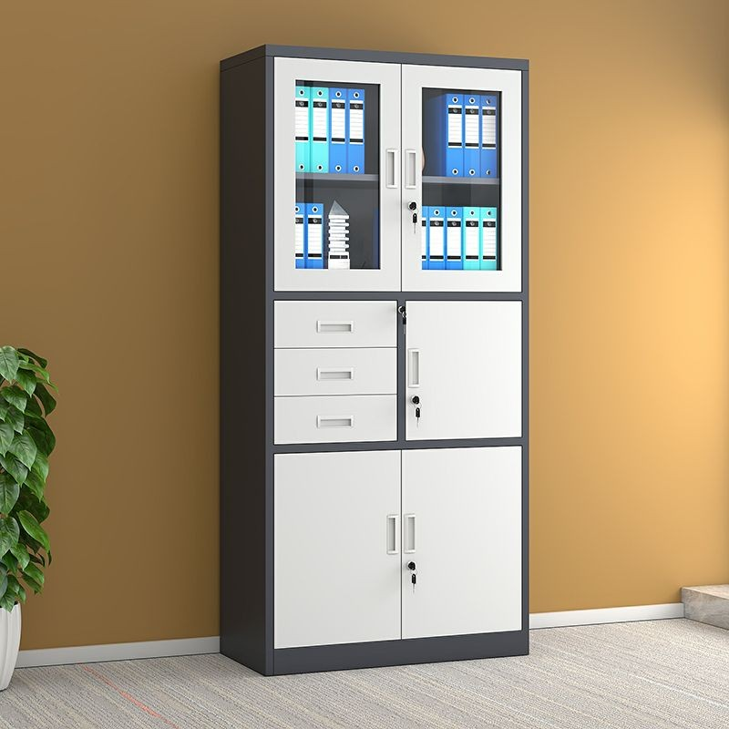 OFFICE CABINET (51) Modern Office Storage Cabinet With Safe Box - Image 1